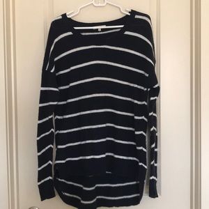 Madewell Blue & White Striped Sweater